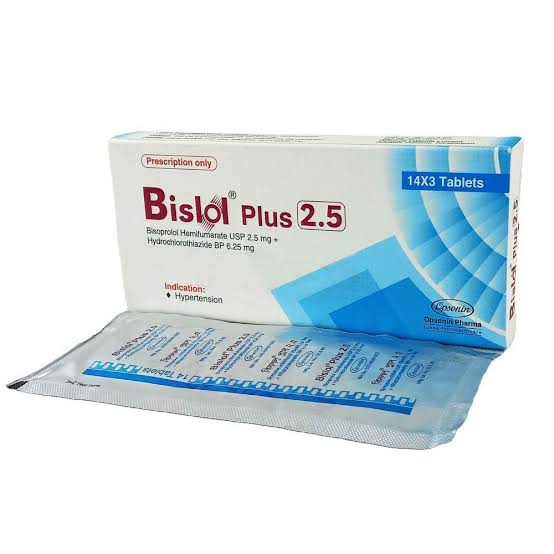 tab. Bislol Plus 2.5 mg + 6.25 mg